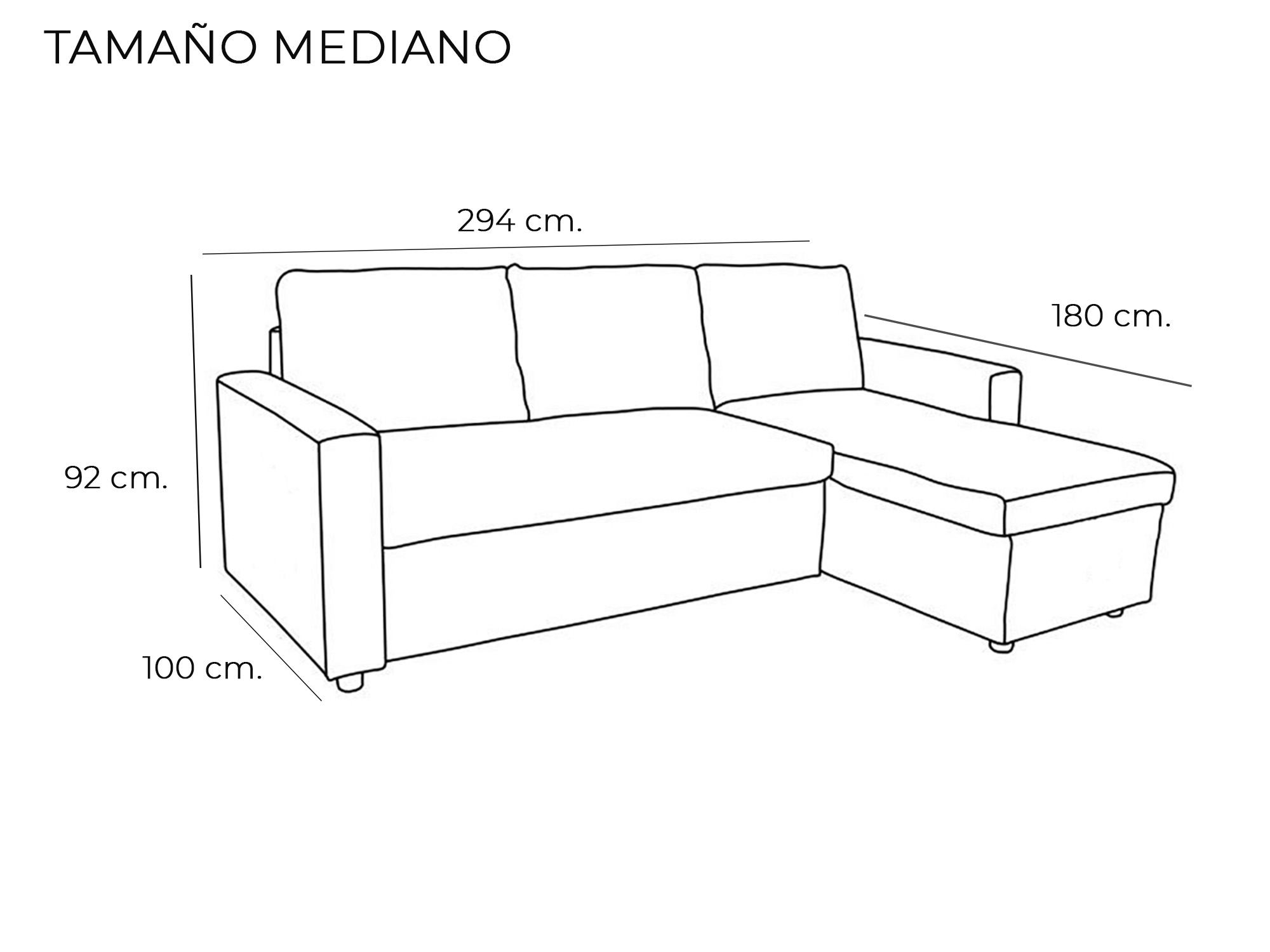 Chaiselongue grande de oferta